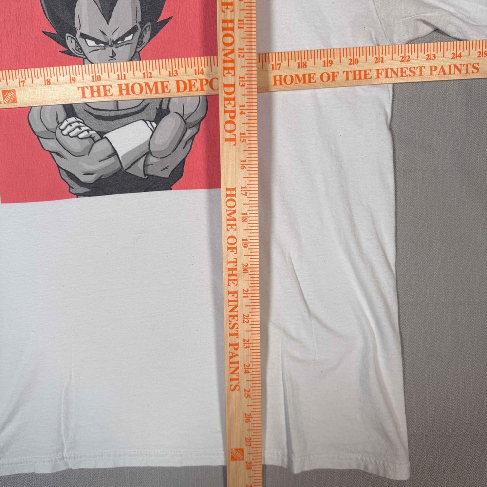 Dragon Ball Z Vegeta Badman Graphic Long Sleeve Shirt White Mens Large DBZ - Picture 3 of 4